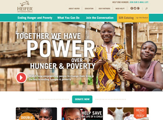 Charity Web Design Design Example