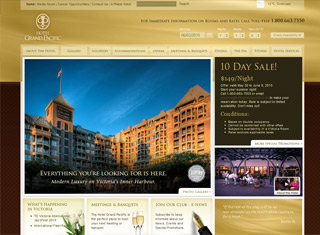 Hotel Web Design Design Example