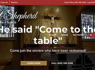 Religious Web Design Design Example