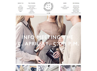 Fashion Web Design Design Example