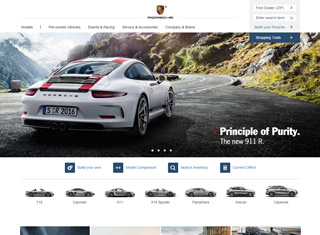 Auto Web Design Design Example