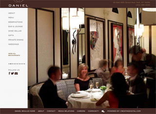 Restaurant Web Design Design Example