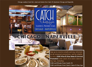 Restaurant Web Design Design Example