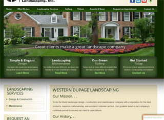 Landscaping Web Design Design Example