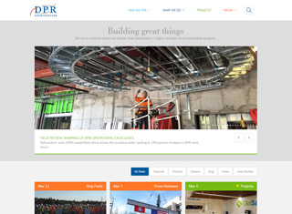 Contractor Web Design Design Example