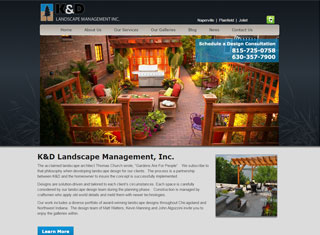 Landscaping Web Design Design Example