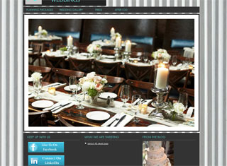 Wedding / Event Web Design Design Example