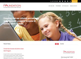 Charity Web Design Design Example