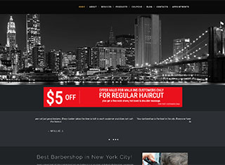 Salon / Spa Web Design Design Example