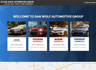 Auto Web Design Design Example