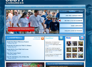 Political Web Design Design Example