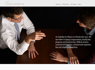 Lawyer Web Design Design Example