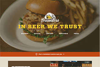 Restaurant Web Design Design Example