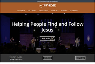 Religious Web Design Design Example