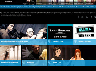 Salon / Spa Web Design Design Example