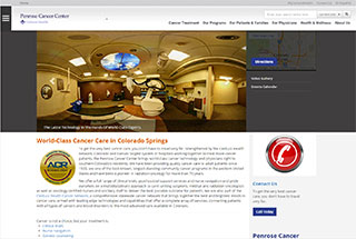 Medical Web Design Design Example