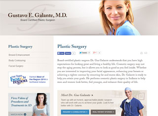 Medical Web Design Design Example