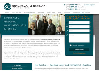 Lawyer Web Design Design Example