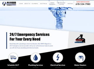 Contractor Web Design Design Example