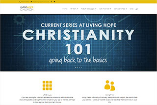 Religious Web Design Design Example