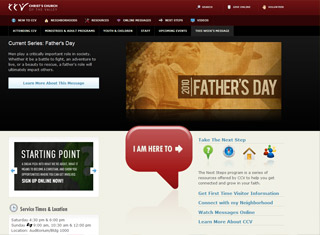 Religious Web Design Design Example