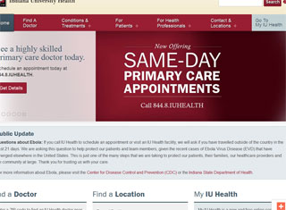 Medical Web Design Design Example