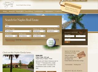 Real Estate Web Design Design Example