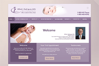 Medical Web Design Design Example