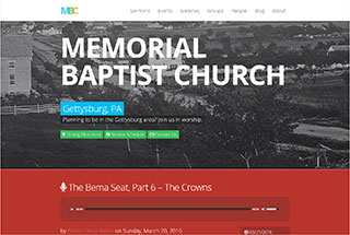 Religious Web Design Design Example