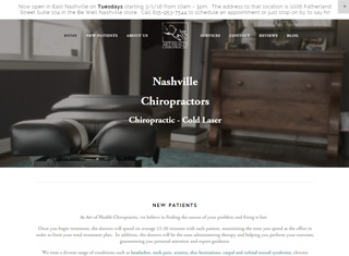 Chiropractor Web Design Design Example