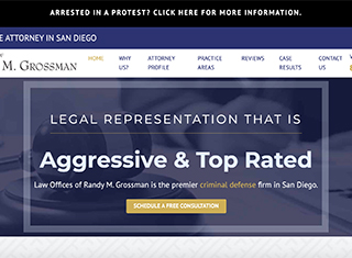 Lawyer Web Design Design Example