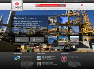 Contractor Web Design Design Example