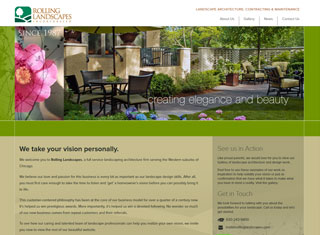 Landscaping Web Design Design Example