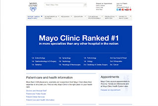 Medical Web Design Design Example