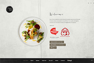 Restaurant Web Design Design Example