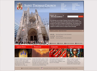 Religious Web Design Design Example