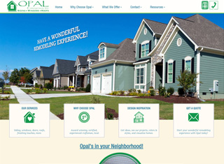 Contractor Web Design Design Example