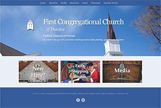 Religious Web Design Design Example