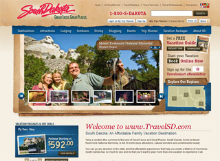 Travel Web Design Design Example