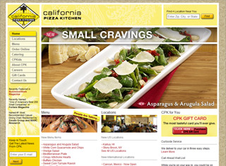 Restaurant Web Design Design Example