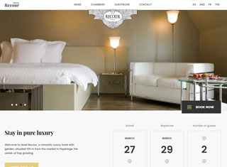 Hotel Web Design Design Example