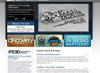 Religious Web Design Design Example