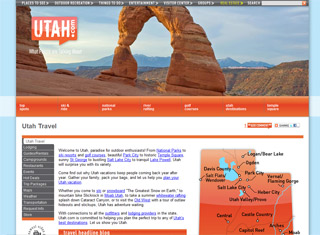 Travel Web Design Design Example