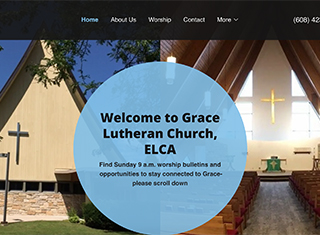 Religious Web Design Design Example