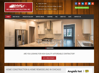 Contractor Web Design Design Example