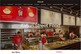 Restaurant Web Design Design Example