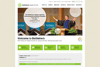 Religious Web Design Design Example