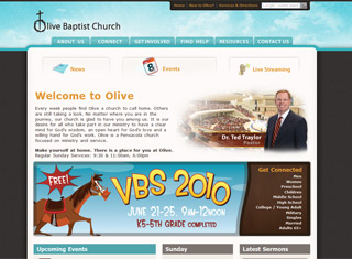 Religious Web Design Design Example