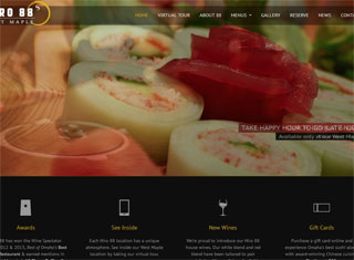 Restaurant Web Design Design Example