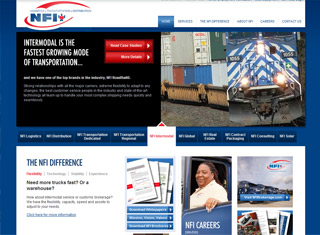 Transportation Web Design Design Example